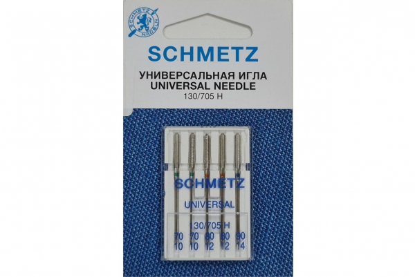Иглы Schmetz универсальные (70x2, 80x2, 90x1), 5 шт в Заозерном