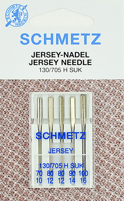 Иглы Schmetz джерси 130/705 H SUK (70x1, 80x2, 90x1, 100x1) 5 шт в Заозерном